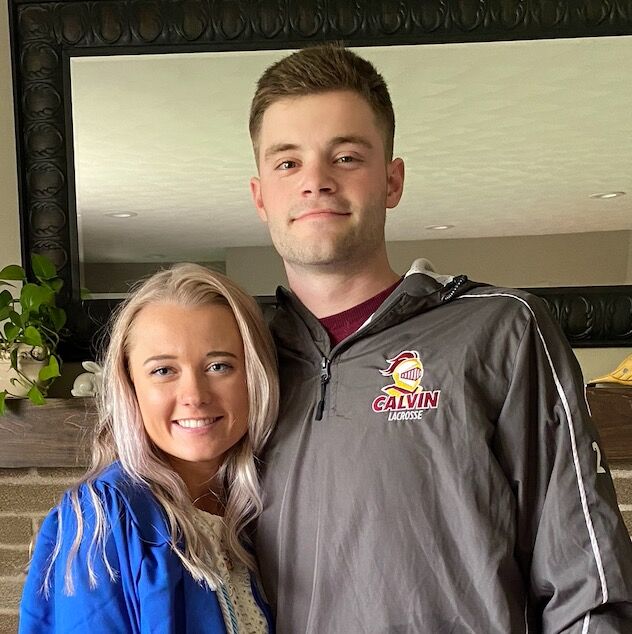 Katie graduated from GVSU. Ben had just been accepted to law school at MSU!