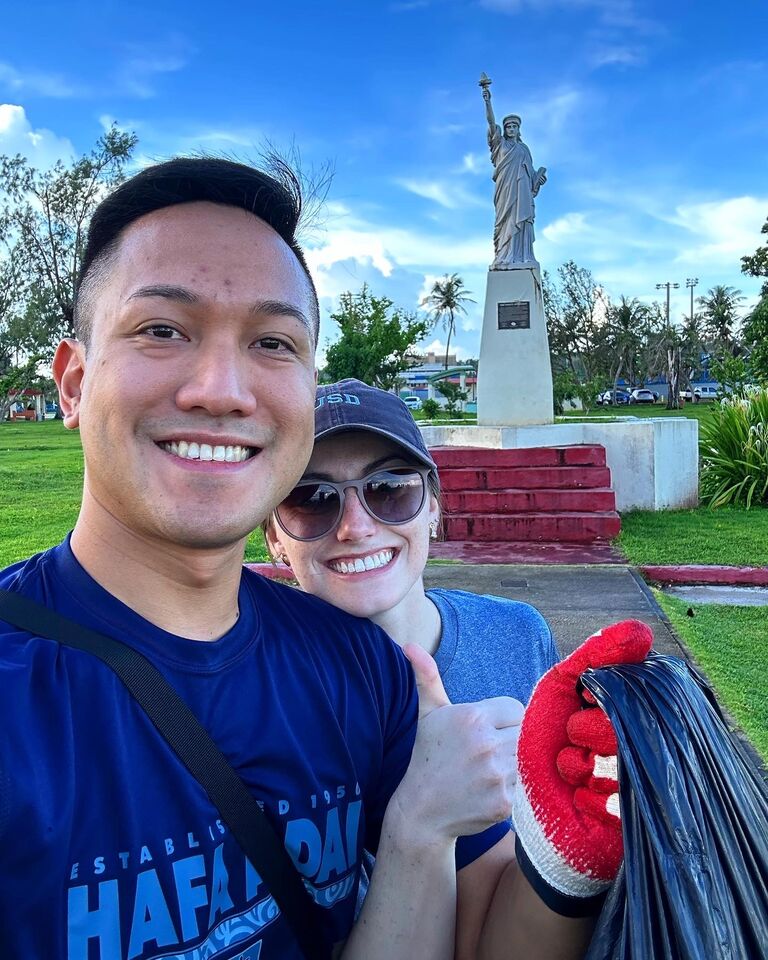 After graduating from Pediatrics residency, Gabe brought Savannah home where she started her new job as a science teacher, and eventually became Science Department Chair in six months. As a newly minted Environmental Science teacher, participating in the International Coastal Clean-up was a must!
