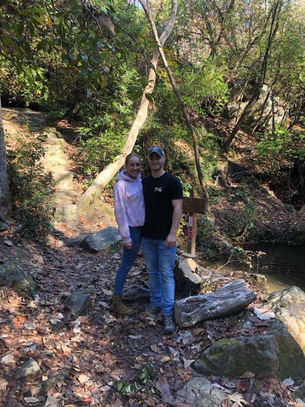 First date. Went on a hike and got to know each other better.