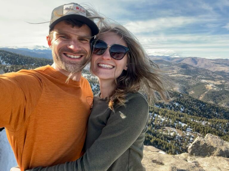 Our second date, already smitten, overlooking the Continental Divide