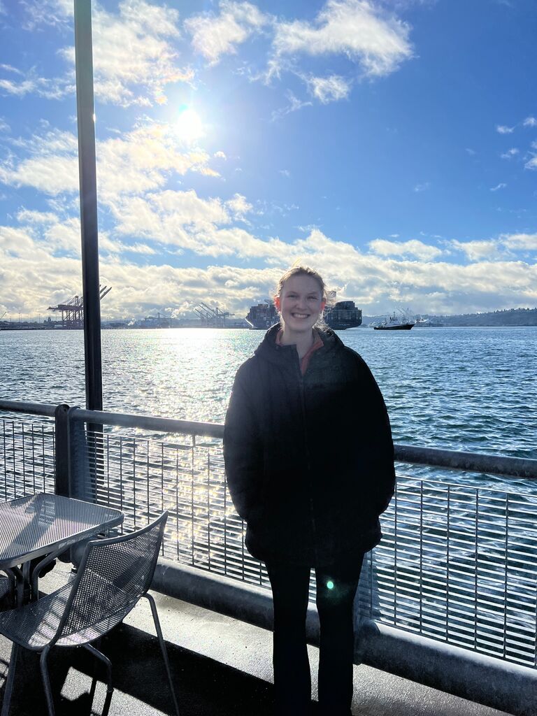 We celebrated one year at the Seattle Aquarium, where we went on one of our first dates together