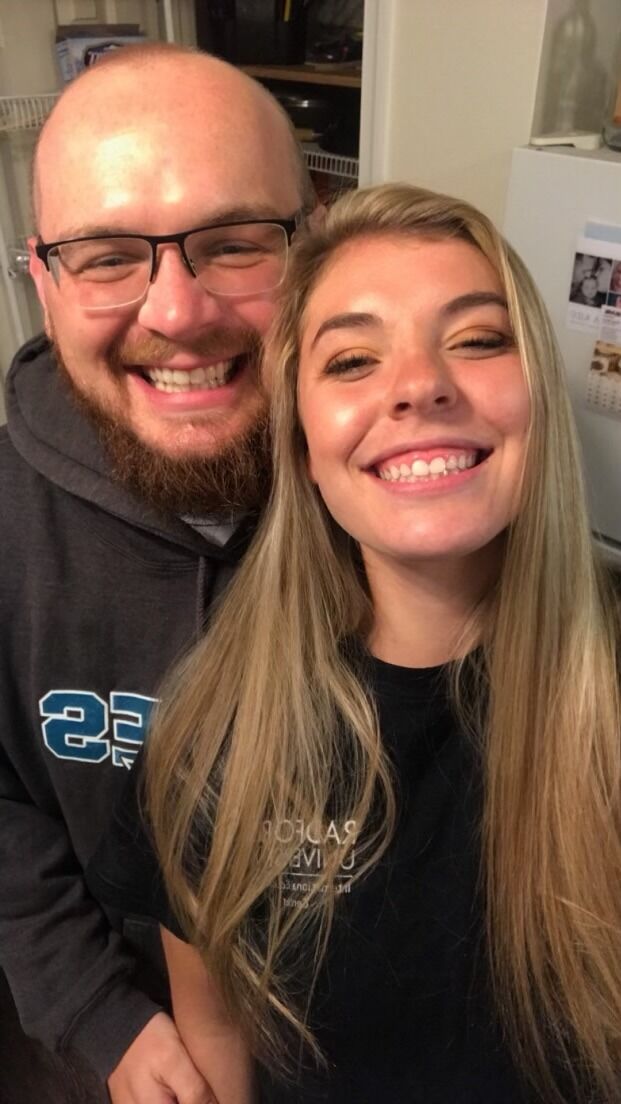 Al had me over to his place and made spaghetti for dinner. While we were eating he asked me to be his girlfriend. The song "Dive" played by Luke Combs was playing and it became our song.