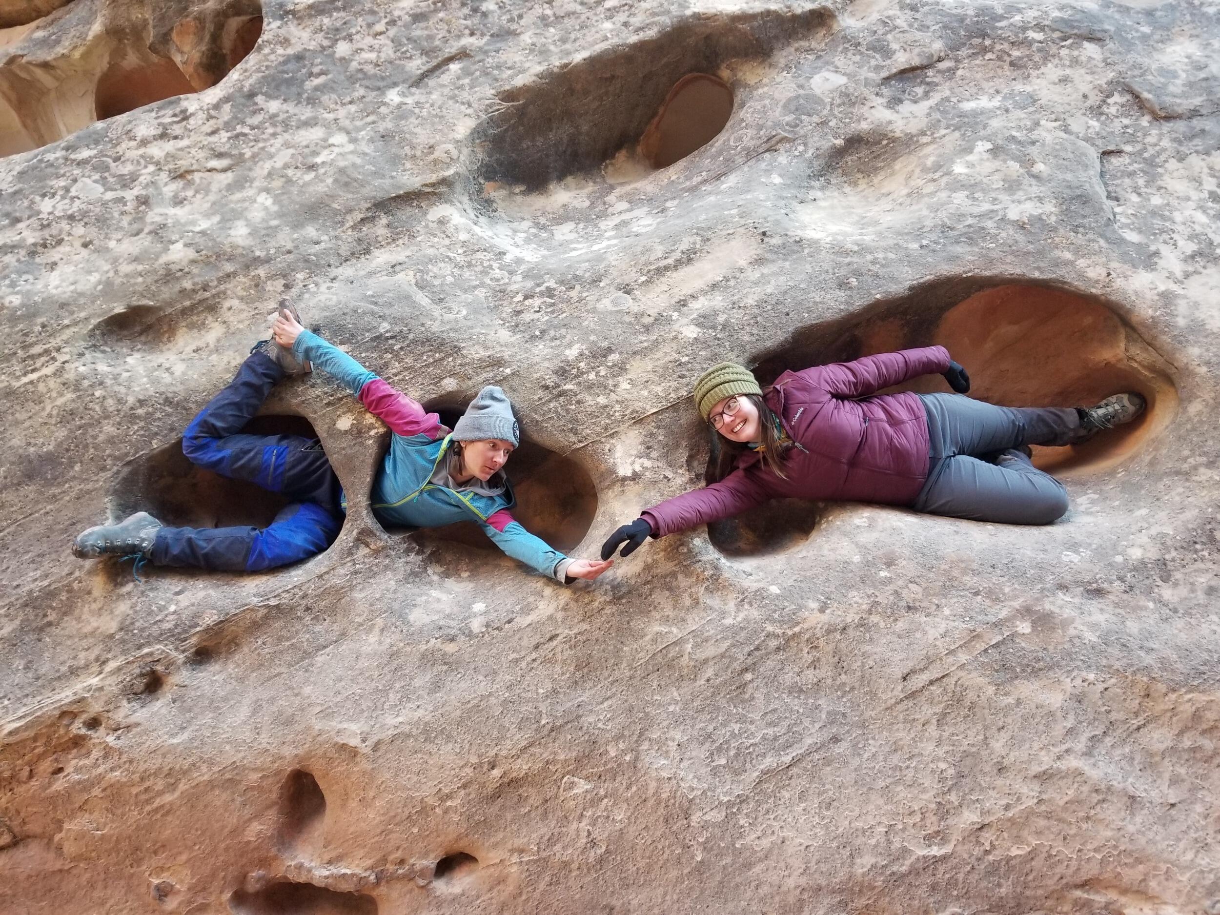 Backpacking trip through Capitol Reef National Park. Linnea meets Katie!