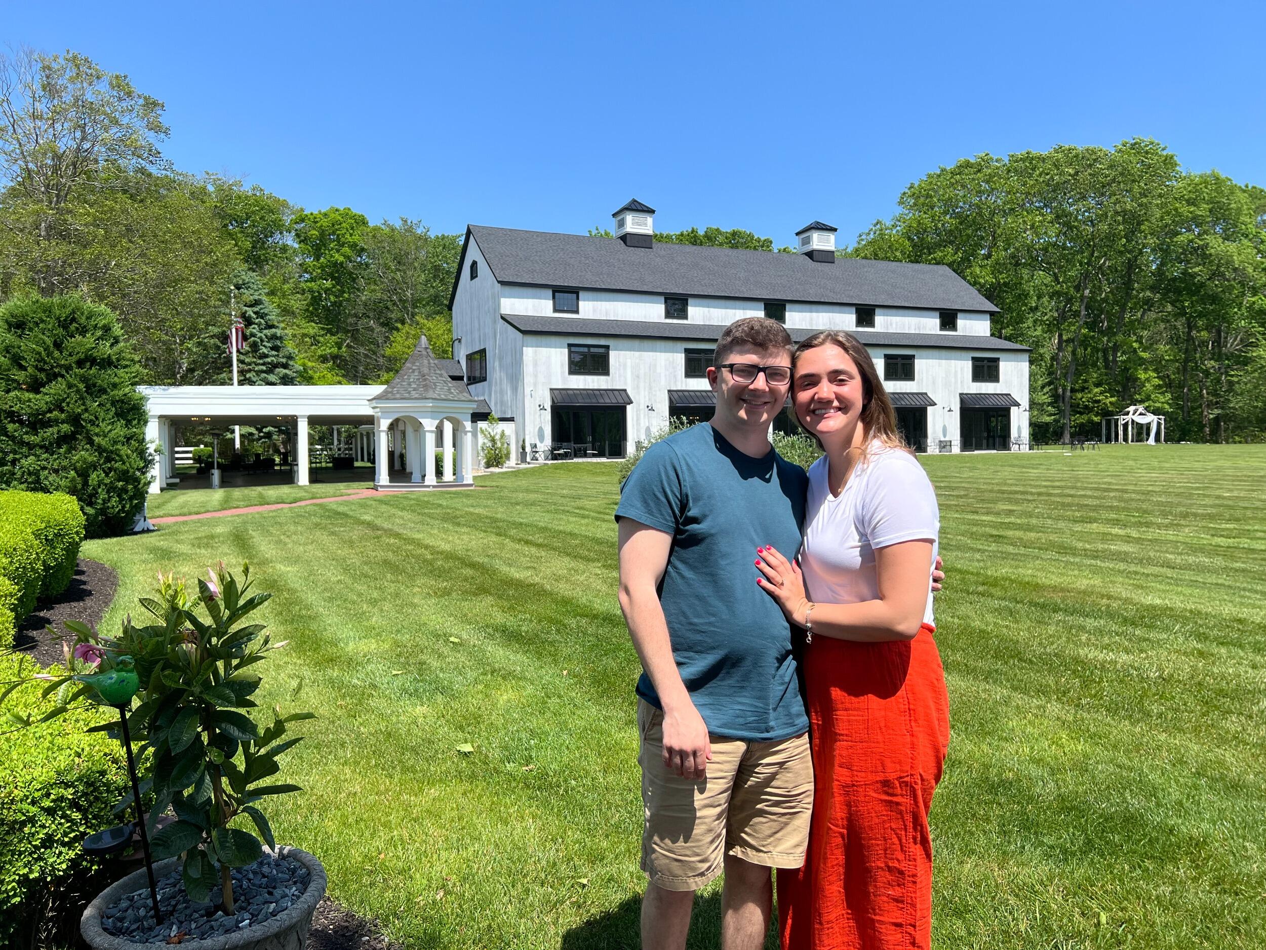 Marissa and David chose their wedding venue, where they will celebrate with all of you next year!
