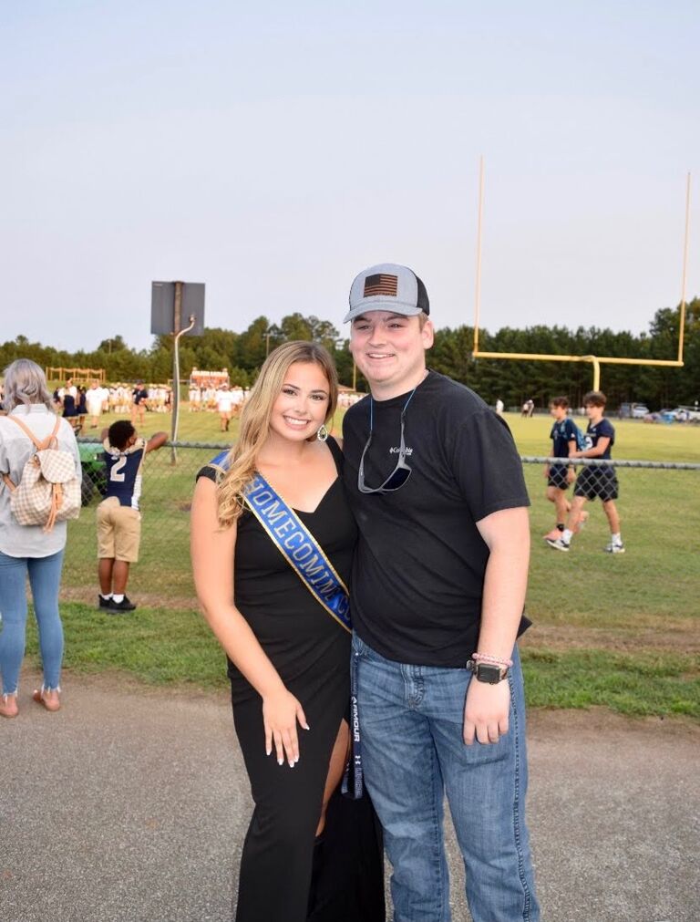 Katelyn's senior homecoming court debut!