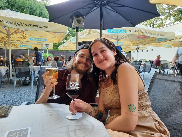 Michael and Allyson's first time in Germany together.