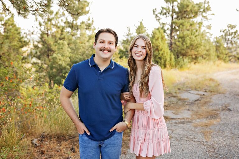 Getting engagement photos done the day before moving Hailey to Iowa City.