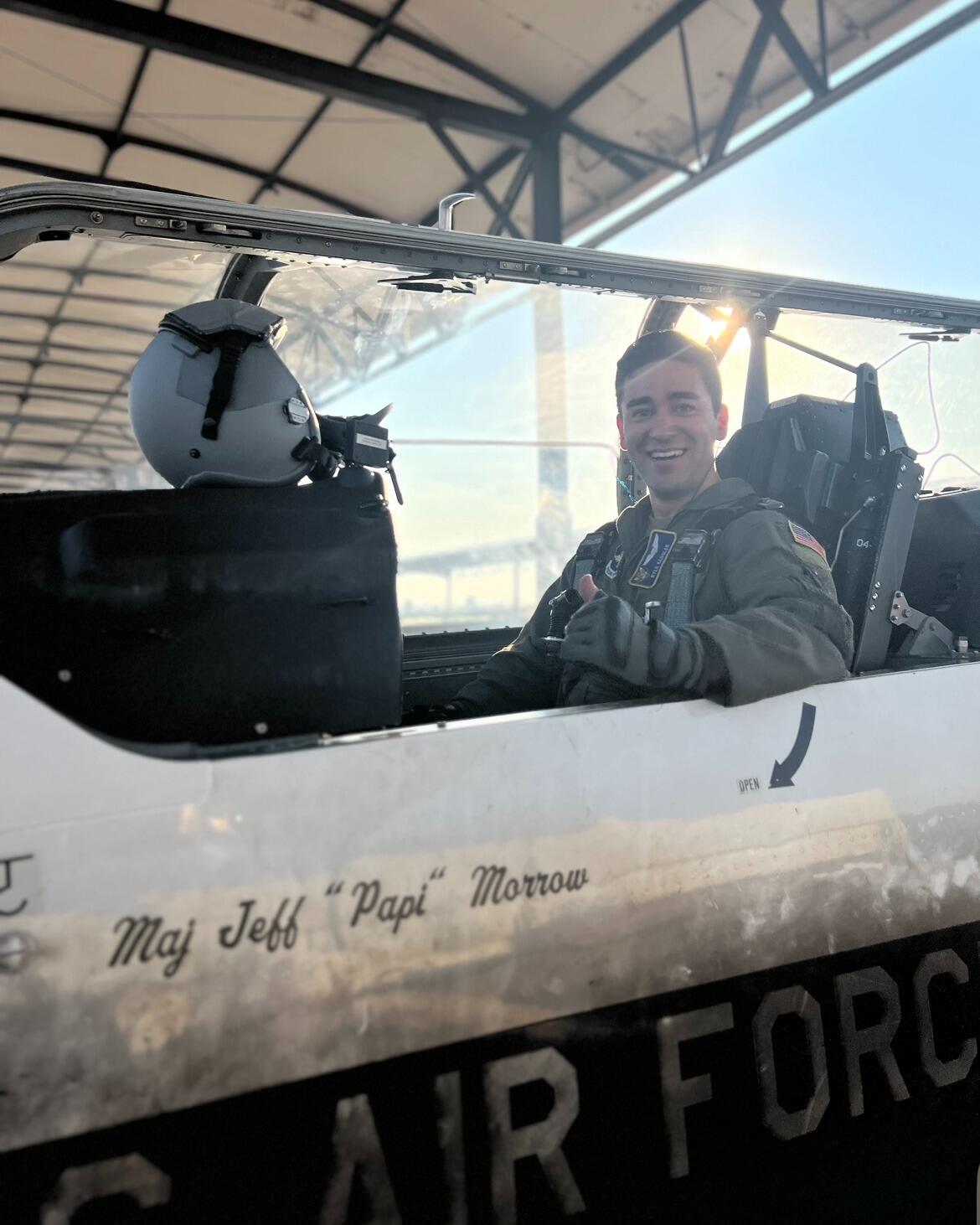 Mike officially solos the T-6! A huge milestone for those who know how long he waited to start training. 