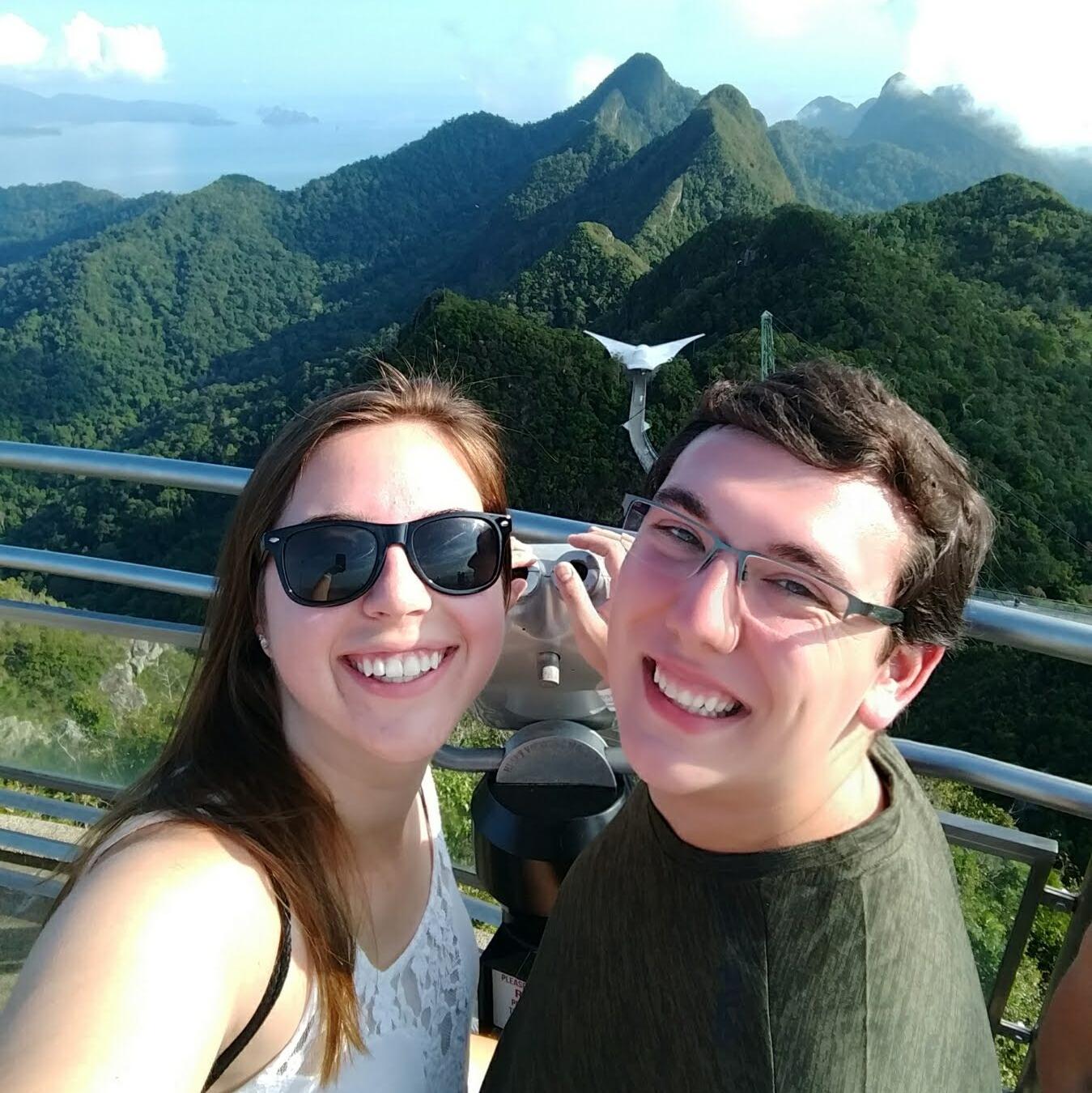 Our first international trip brought us to Singapore, Malaysia, Thailand and Indonesia. Throughout college we also traveled in the states doing roadtrips to Duluth, Chicago, Denver, and Fort Collins. By the time we get married we will have been to 13 states, 9 countries and 4 continents together. 
