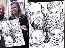 Caricatures by Brian - Caricaturist - Asheville, NC - Hero Gallery 1