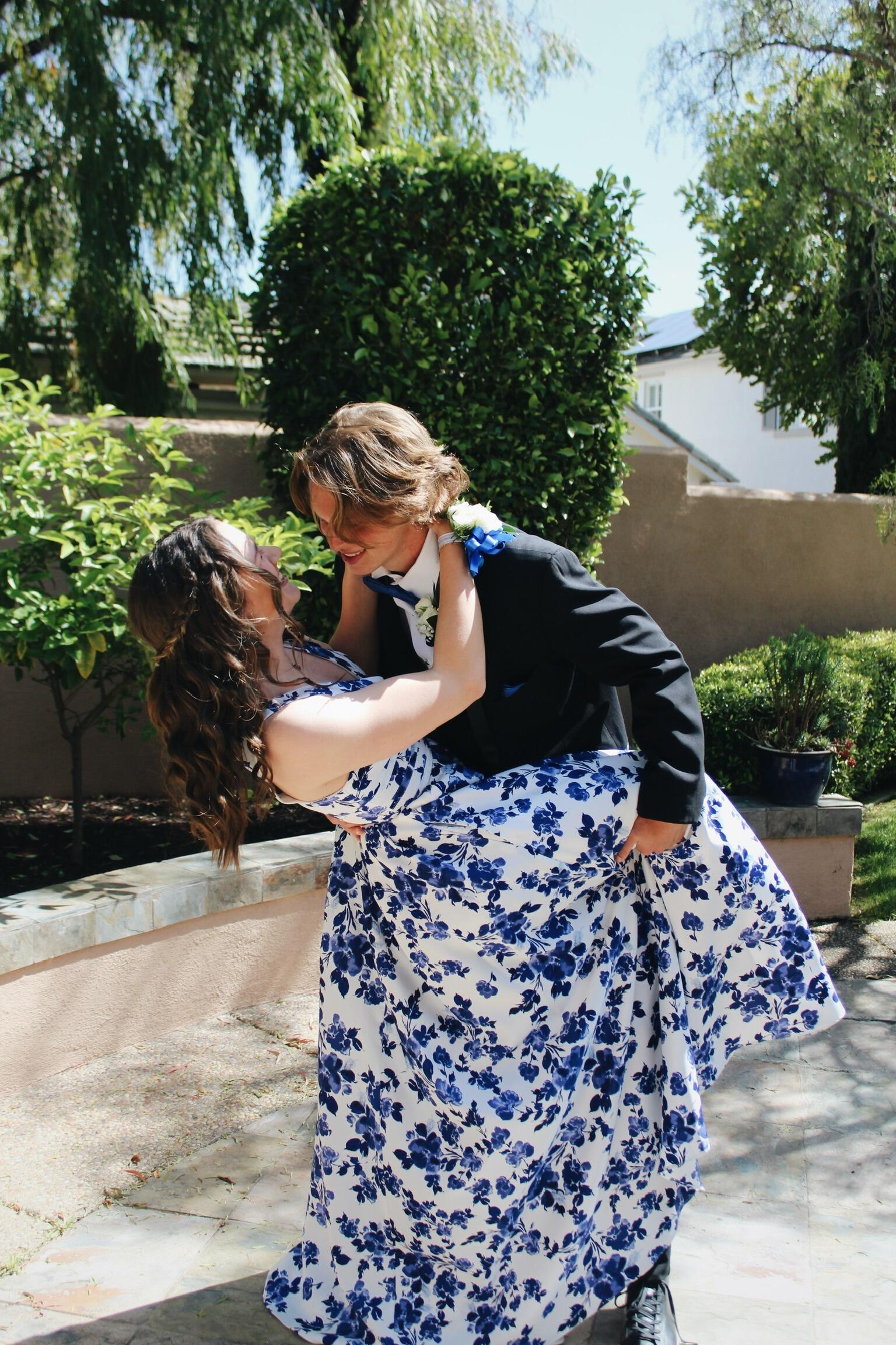 They attended their first prom together and continued to talk about a possible future together in college.