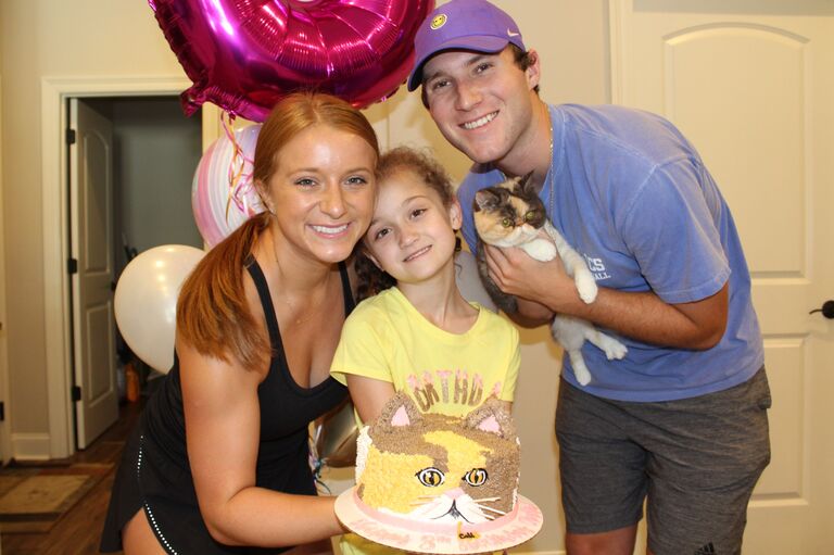 The year 2020 was such a blur, so here is one of Jordan and Gray's favorite photos from that year. They celebrated Andie's 8th birthday with a Cali themed party!