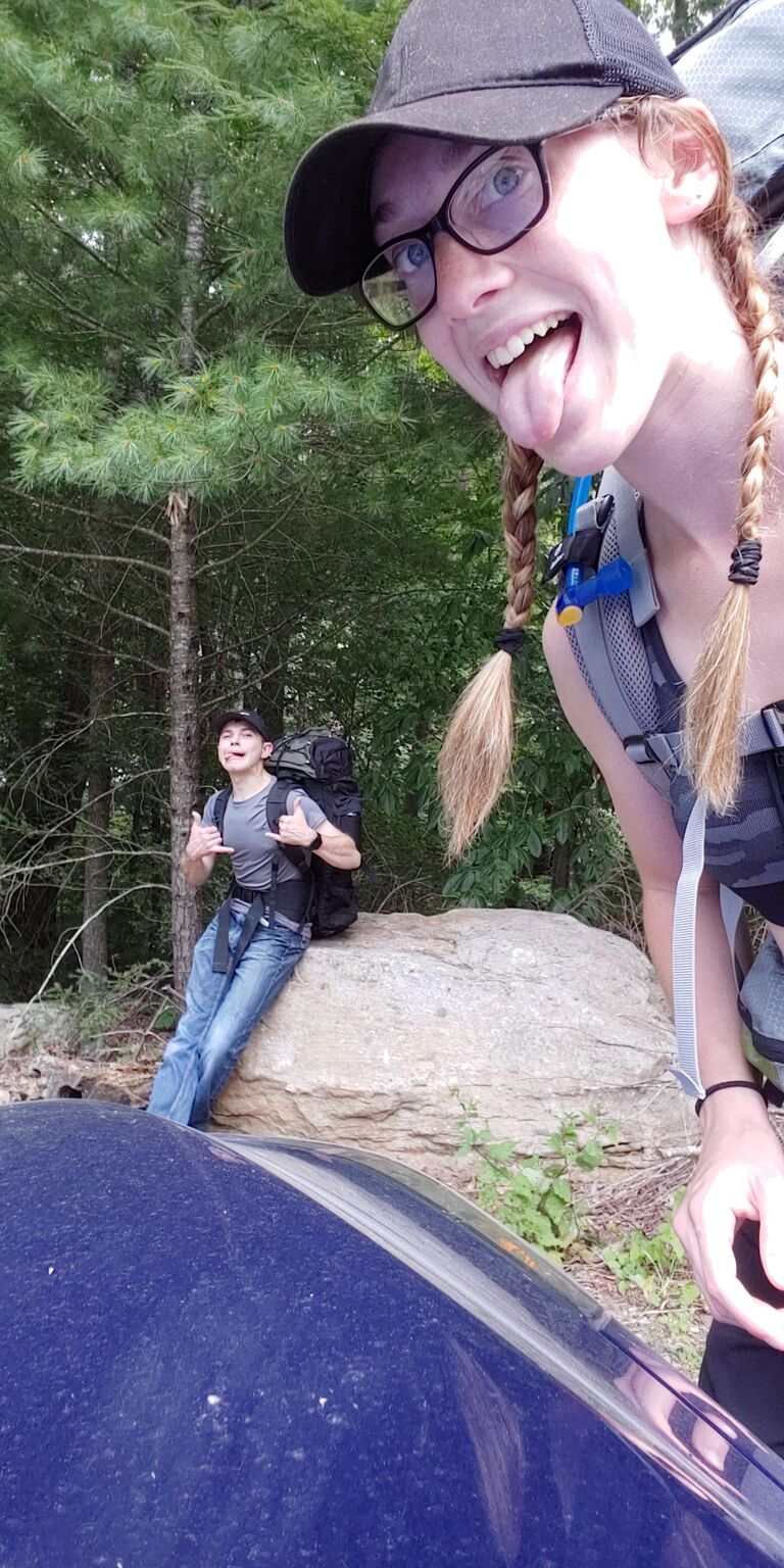 After hanging out various times in July, we went on our second backpacking trip in early August to Triple crown loop in VA (our favorite state).