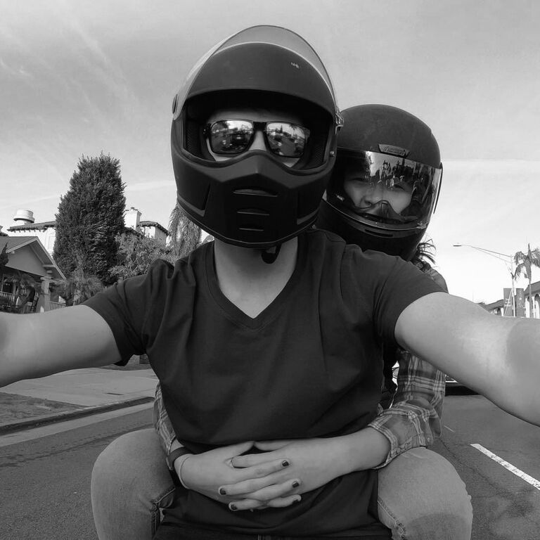 One of our first rides together