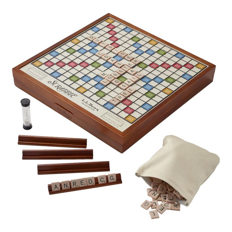 Customized wooden Scrabble set