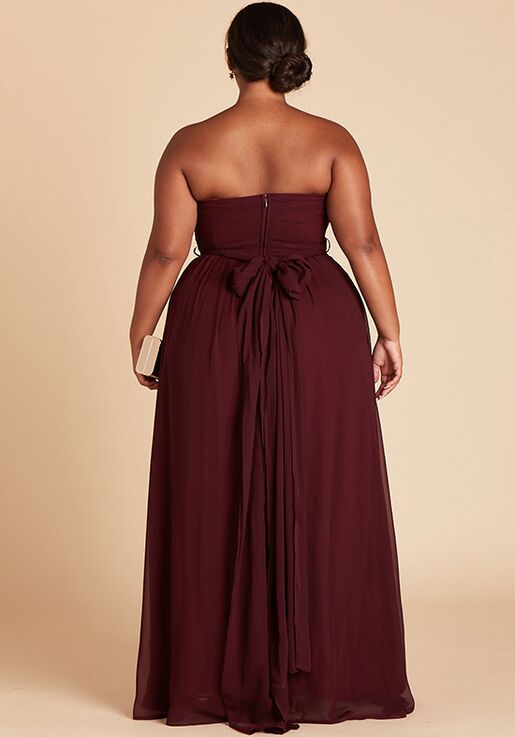 cabernet bridesmaid dress