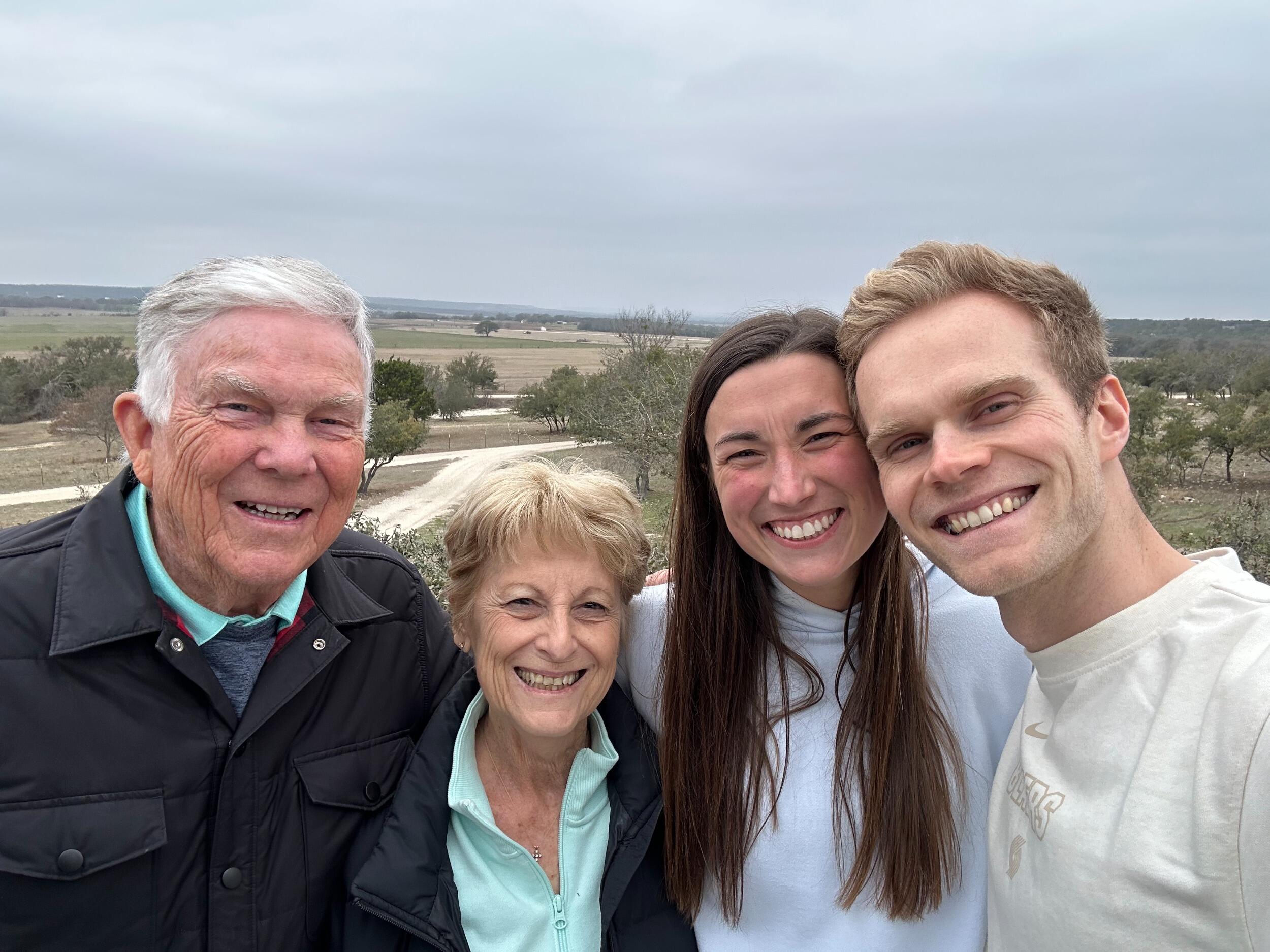 Sweet time with Pops and Jean!