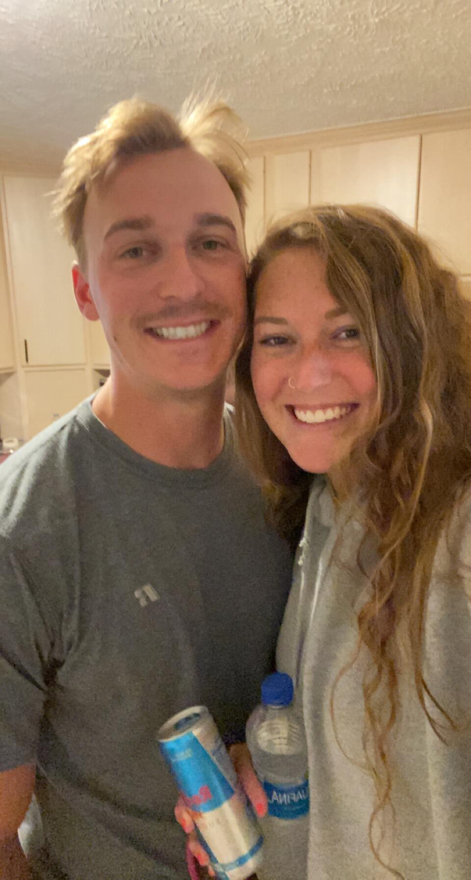 a couple days before deployment #1
(allison's first redbull)