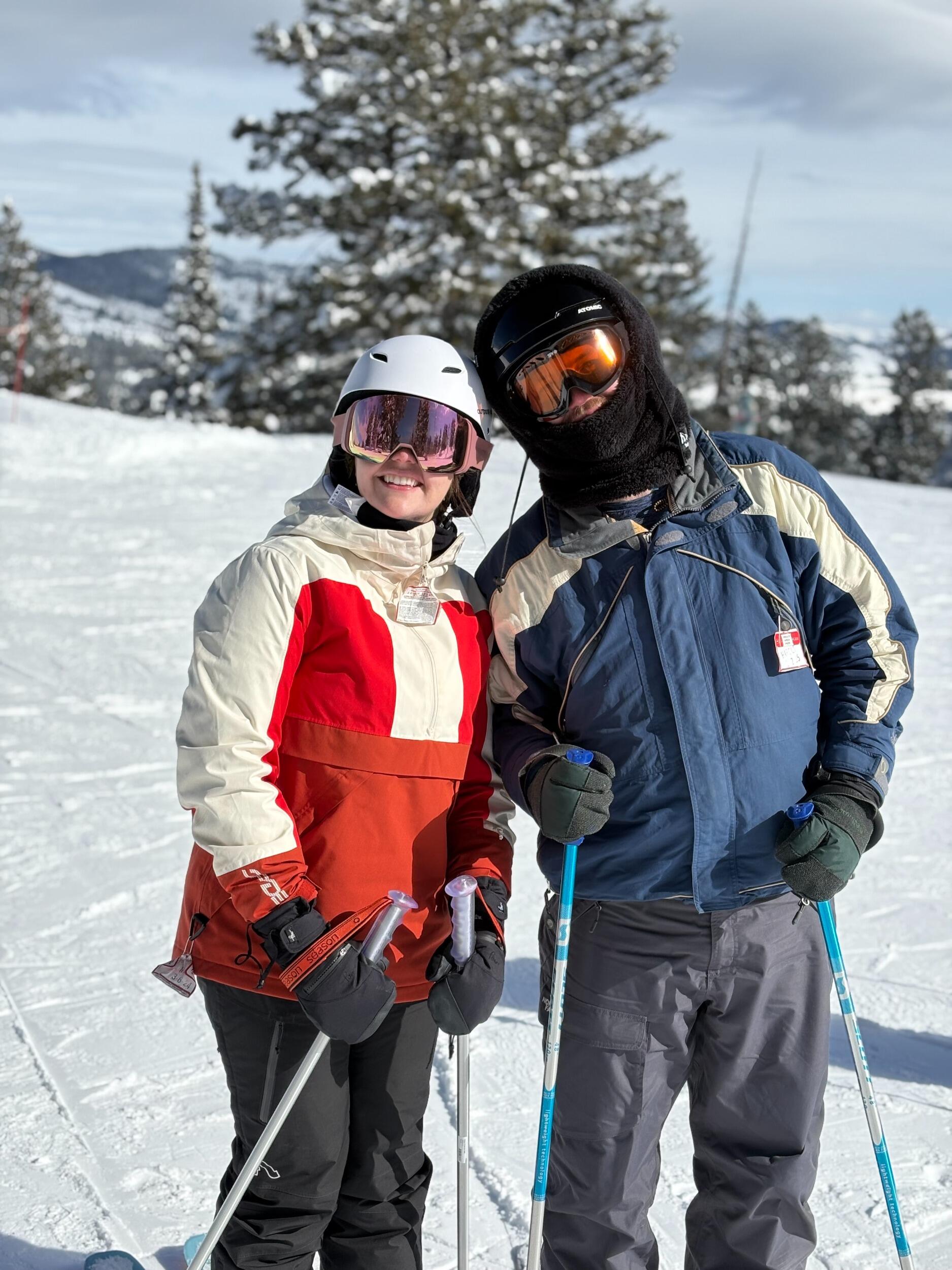 Stephen conquers Beaver Mountain. 