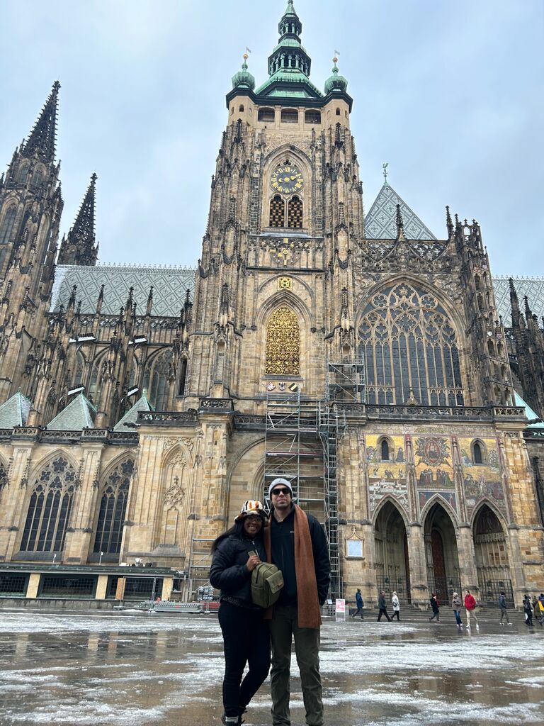 Our first trip to Europe! This was a castle in Prague!