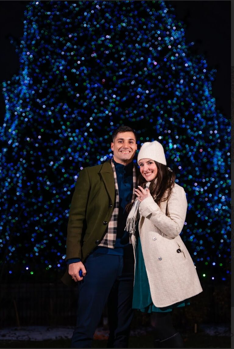 JP proposed at the lights at the zoo! We were on the local news! 
