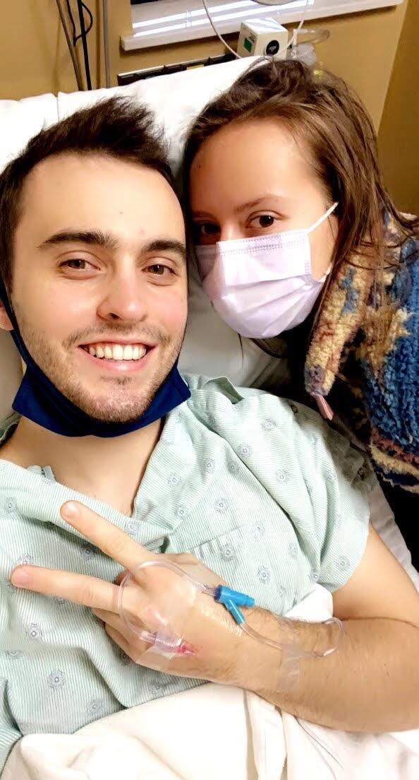 Peter has surgery to get a tonsillectomy and septoplasty surgery, and I never left Peter's side. This is when Peter's family knew it was real because I put up with... well that's a story for another time ;) 