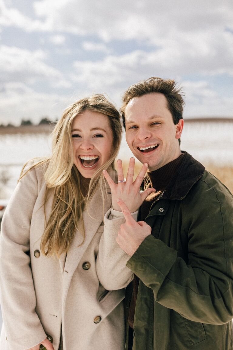 Fast forward to January of 2024 and we finally got engaged at a gorgeous vineyard in Virginia. Tucker had Sadie completely fooled - she thought it was coming months later! Both of our parents even kept the surprise a secret and drove up to watch and celebrate. It's been a long time coming and we are so excited to start our marriage! We cannot wait to celebrate with you this December!