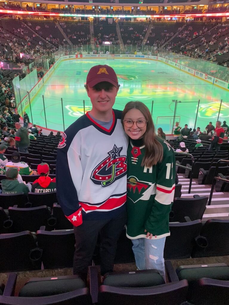 Brooklyn moves back to Minneapolis, MN to finish her last semester of college at the U and work as a Social Media Intern for the Minnesota Wild while James stays in Des Moines and starts working. Brooklyn and James attend even more sporting events together, shocker!