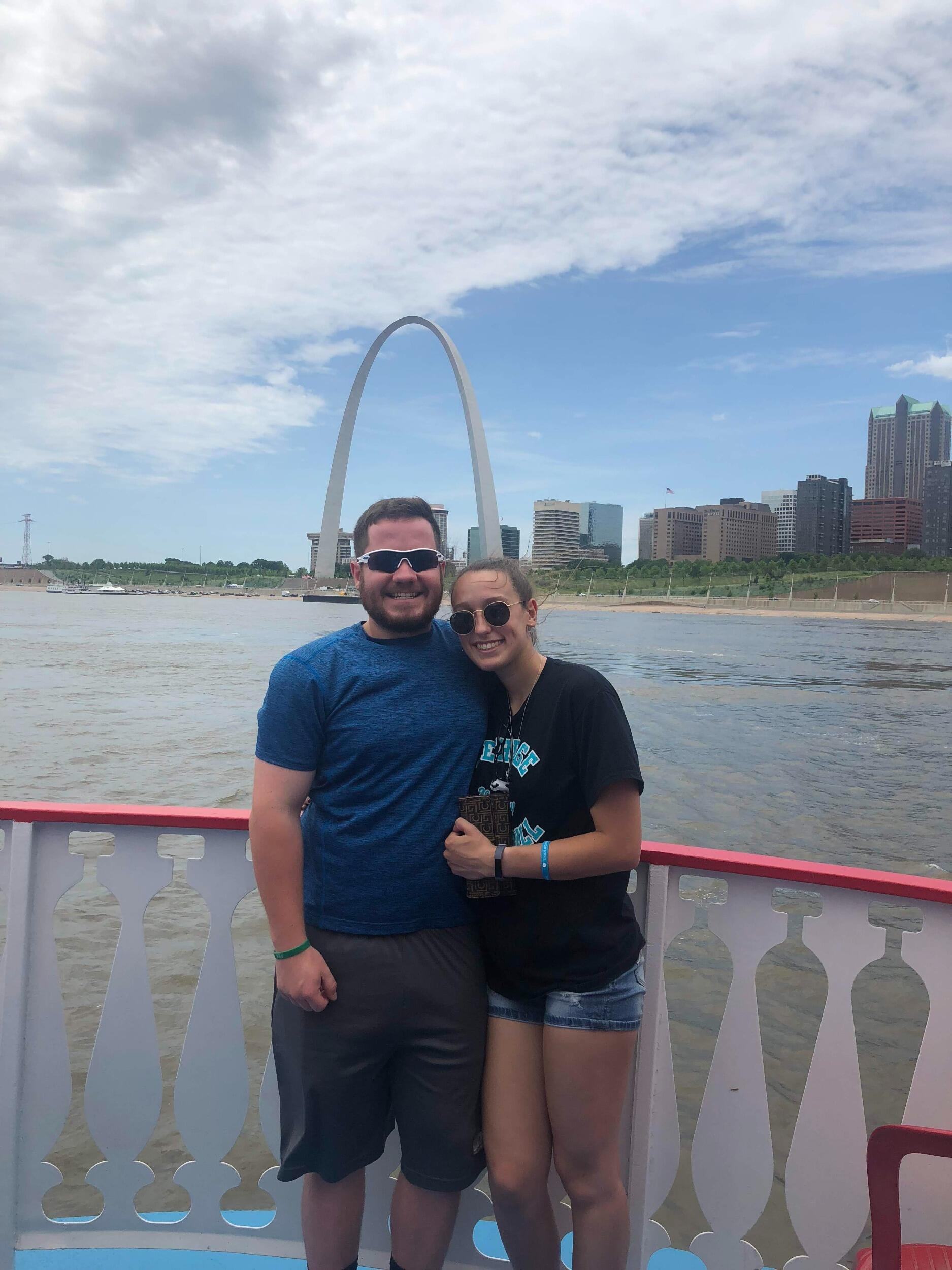 Renee surprised Kevin in St. Louis while he was spending the summer there for baseball