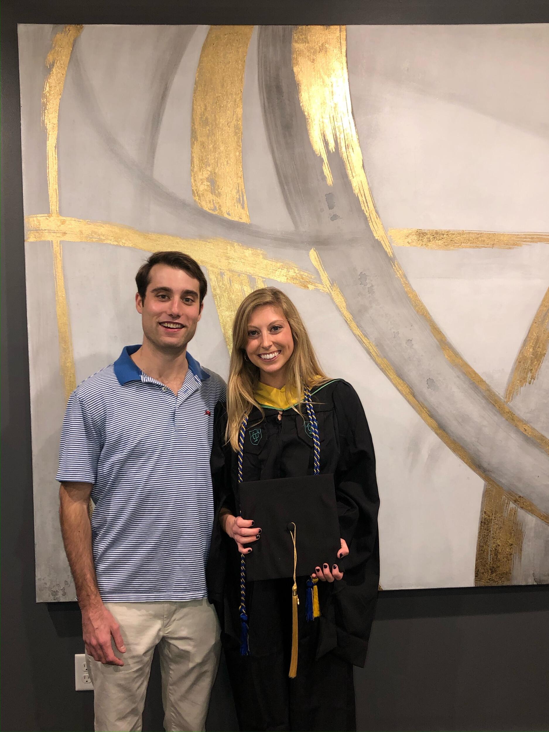 Ariana's graduation from graduate school at Tulane School of Social Work