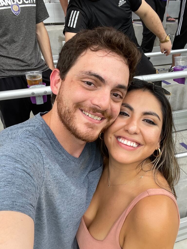 We both swiped right and after days of texting and voice messaging each other, we decided to meet.  From our first few dates together, we knew we found our person!