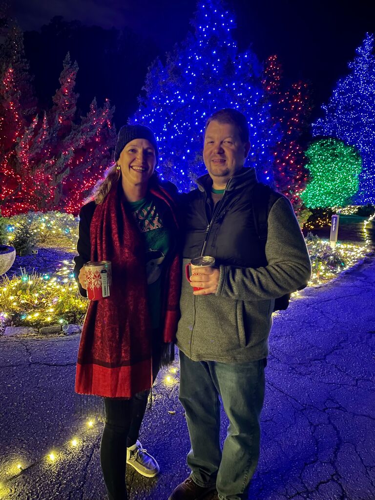 One Million Bulb Walk at the Botanical Gardens