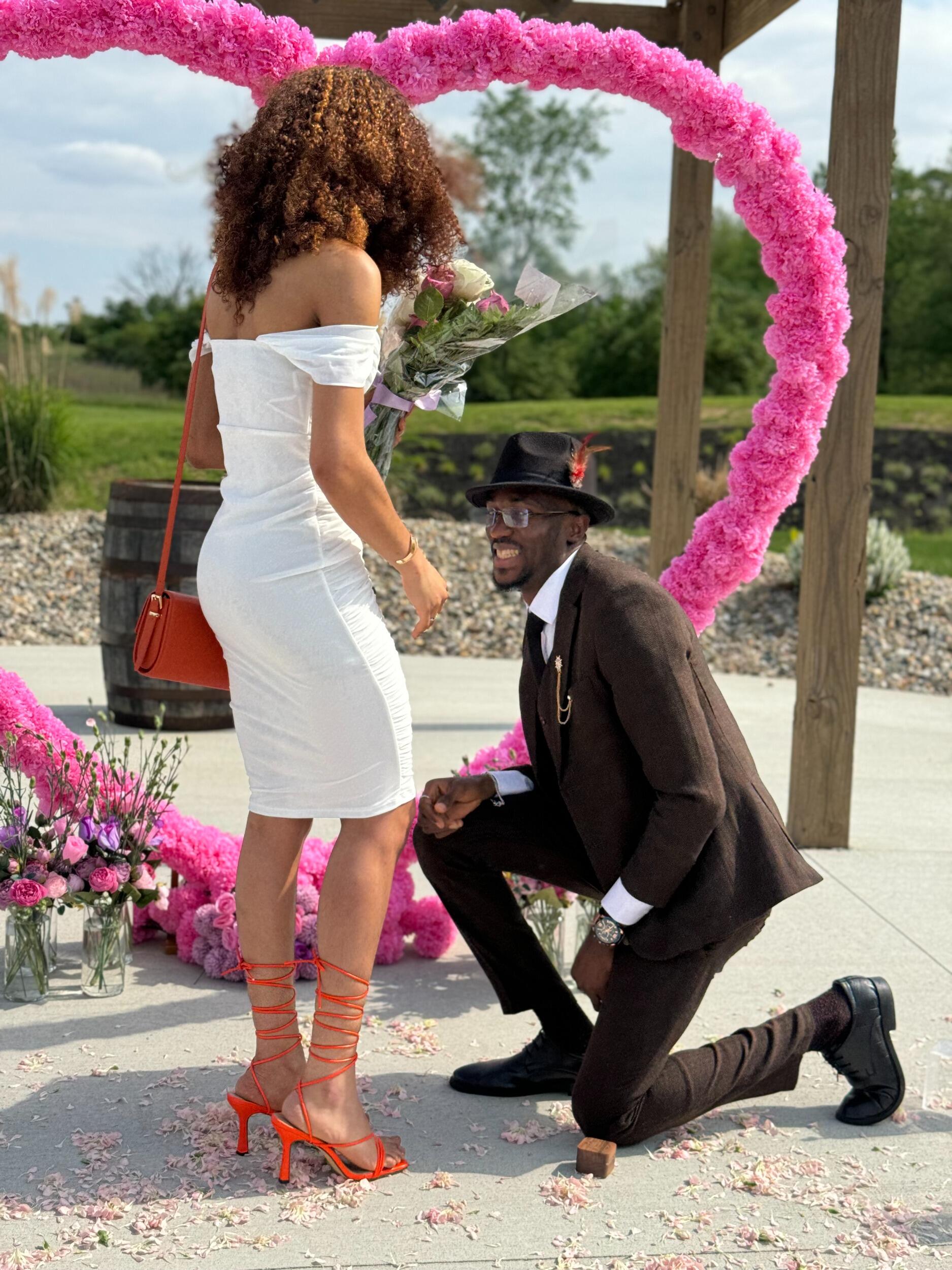 She said yes!