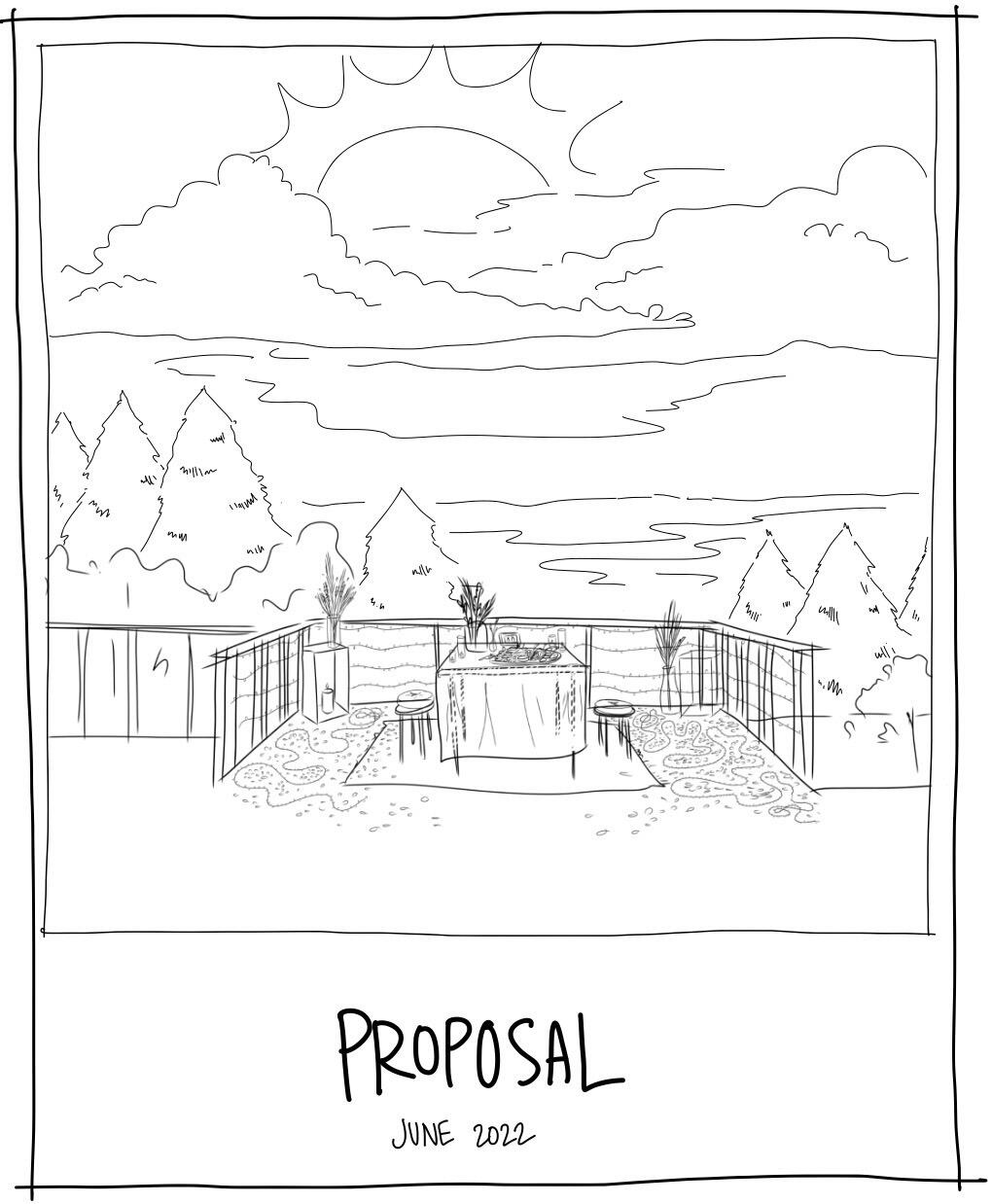 Matthew proposes. Trisha says yes. 