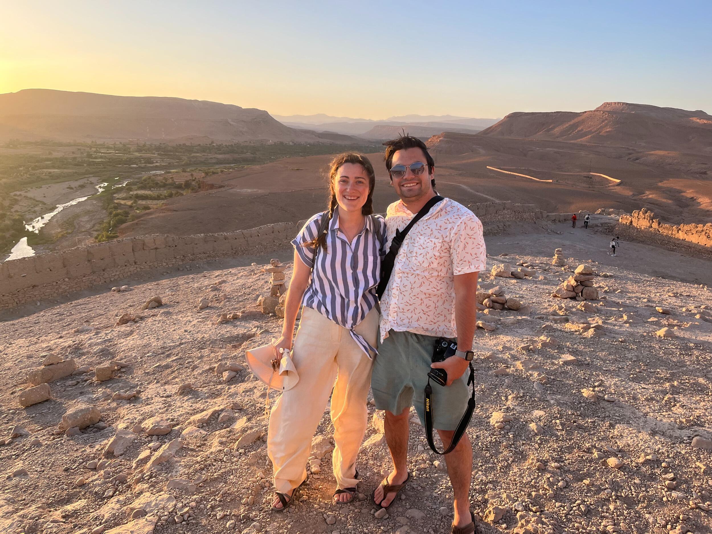 Checking out the view at Aït Benhaddou (where multiple movies & TV shows were filmed- including Gladiator and Game of Thrones!) 