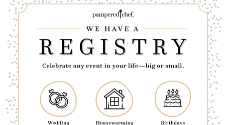 Registry Home  Pampered Chef US Site