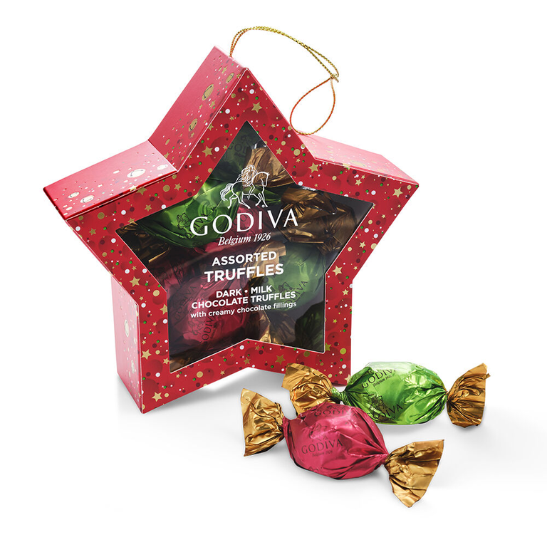 Chocolate ornament from Godiva for the best Christmas gift