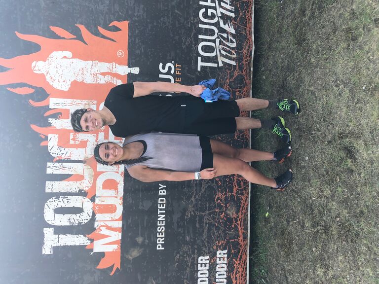 Ran 5 miles and 13 obstacles together in the Tough Mudder