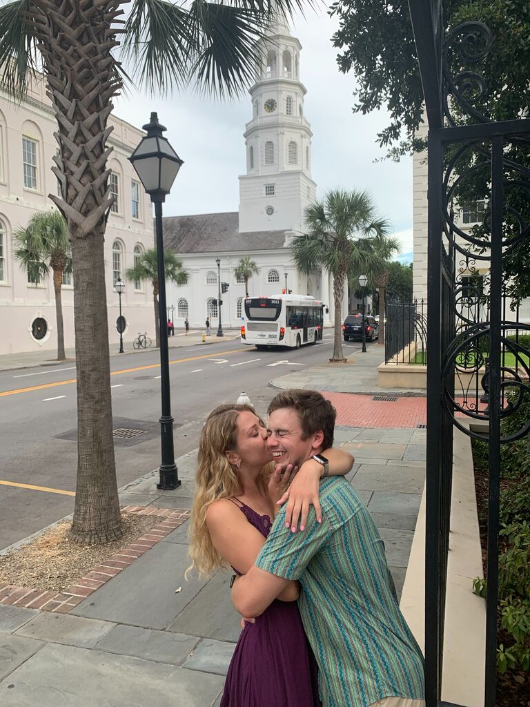 Celebrating 2 years together with family in Charleston