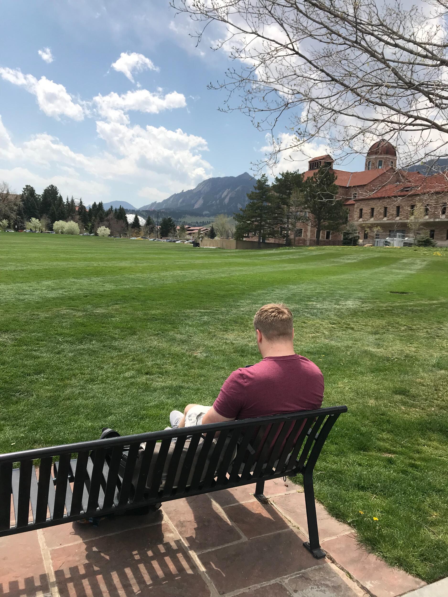 Michael would wait for me here every day and walk me to class (Intro to Blackholes)