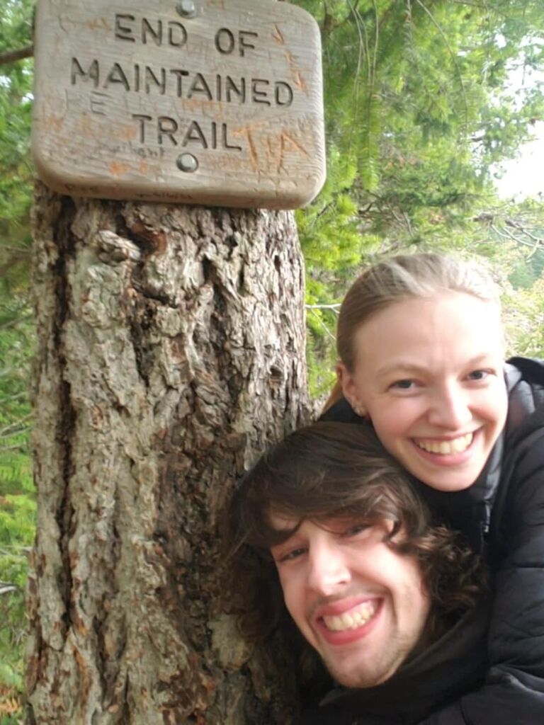 Here we were at the very top of Storm King Mountain :) We sat up there for a while taking in the views, until we started to get rained on.