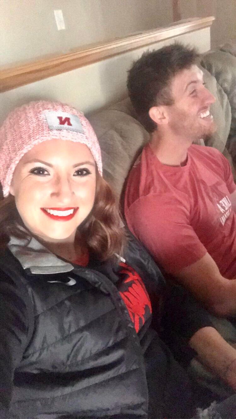 Ally is forever grateful for someone who does not like Nebraska, that he is still willing to put up with her game day antics!