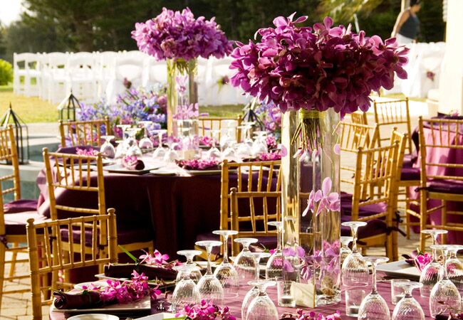 orchid wedding centerpieces