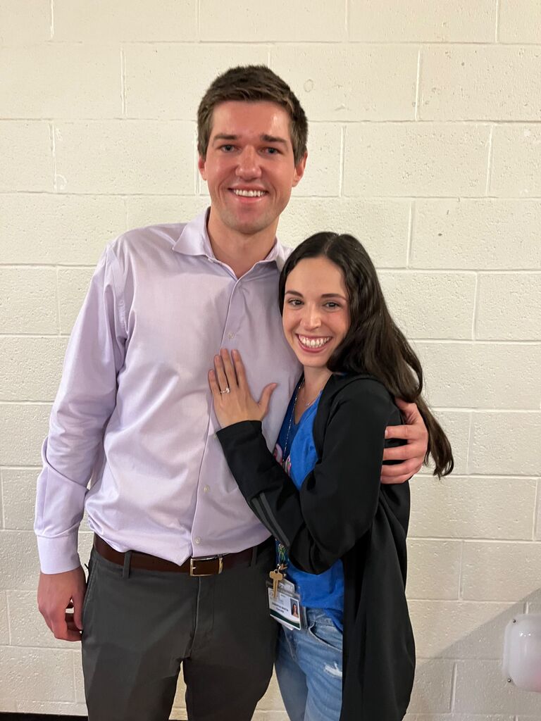 The day Troy proposed in front of the whole fourth grade!! Best Day Ever!!