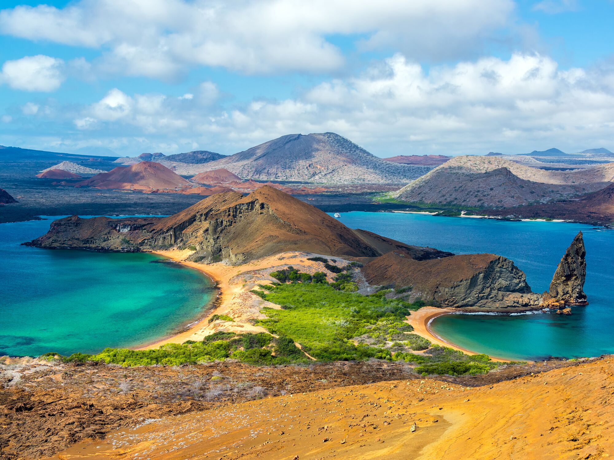Bartolome Island in the Galapagos Islands in Ecuador