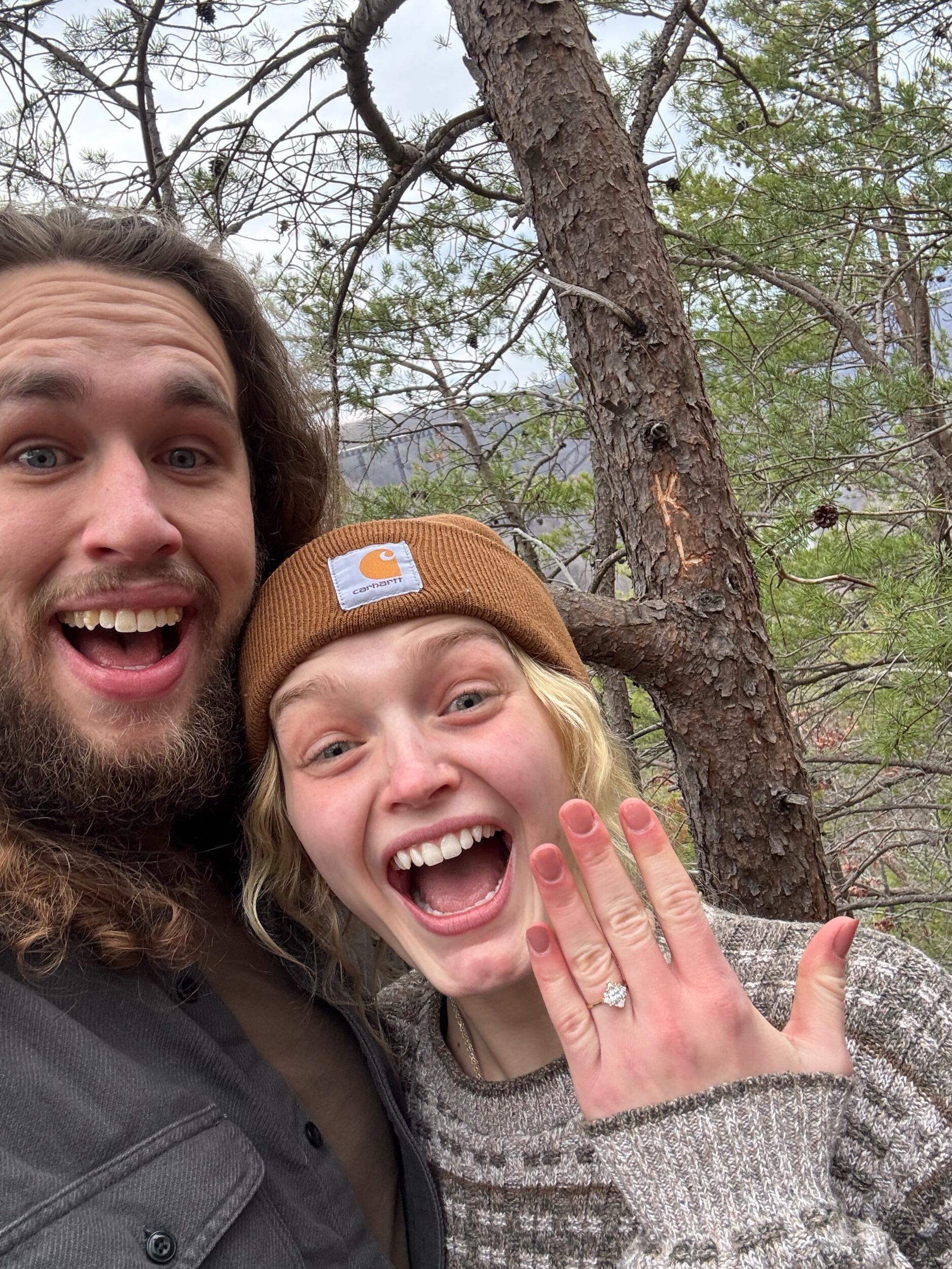 and then got engaged there!!