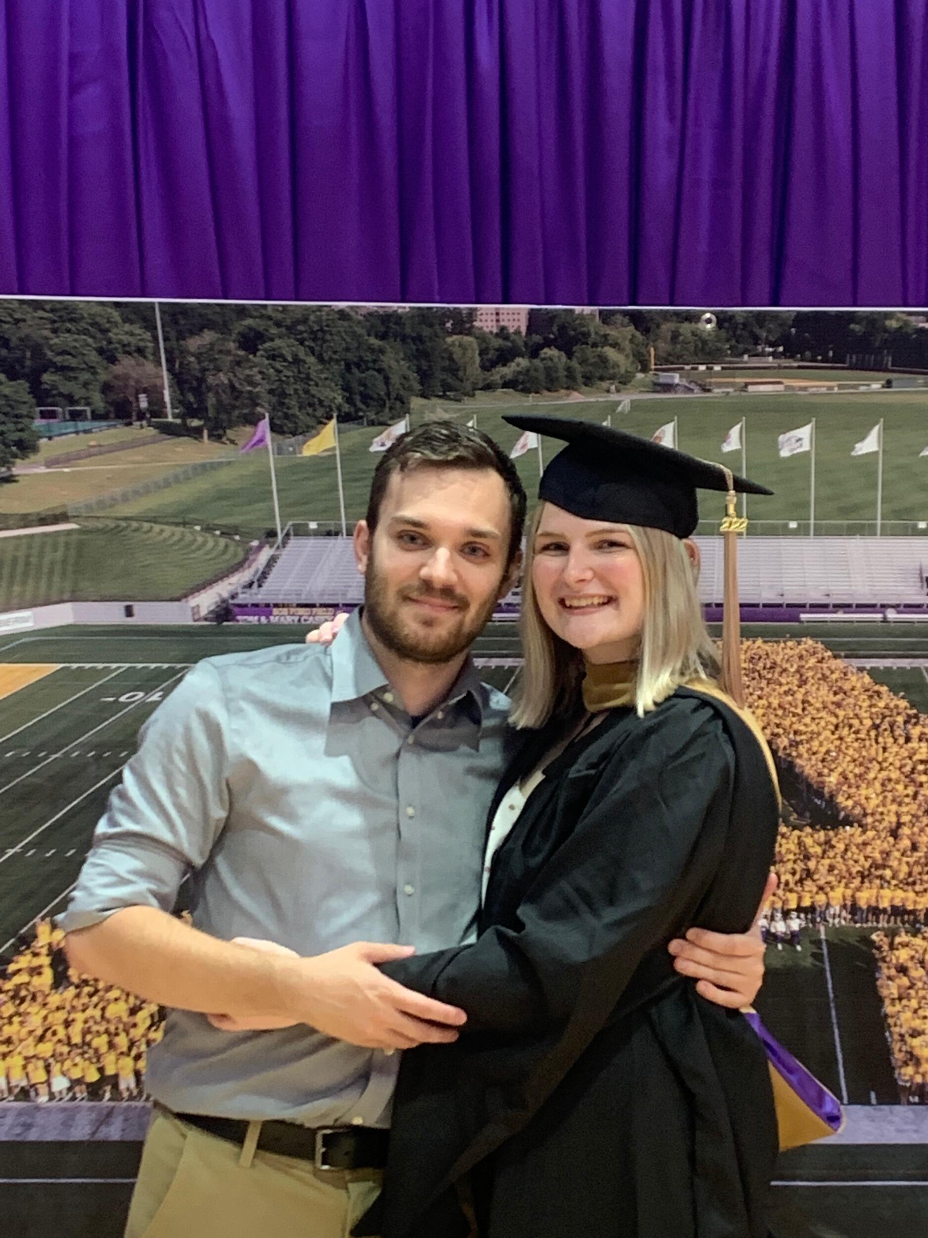 Kellie successfully completed her Masters at SUNY Albany with the morale support of Eric by her side