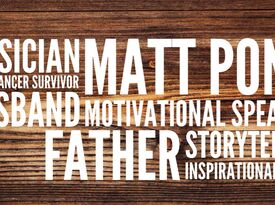 Matt Pond Motivational Speaker Cancer Survivor - Motivational Speaker - Idaho Falls, ID - Hero Gallery 1