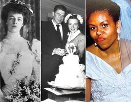 First lady wedding dresses: Eleanor Roosevelt, Nancy Reagan, Michelle Obama