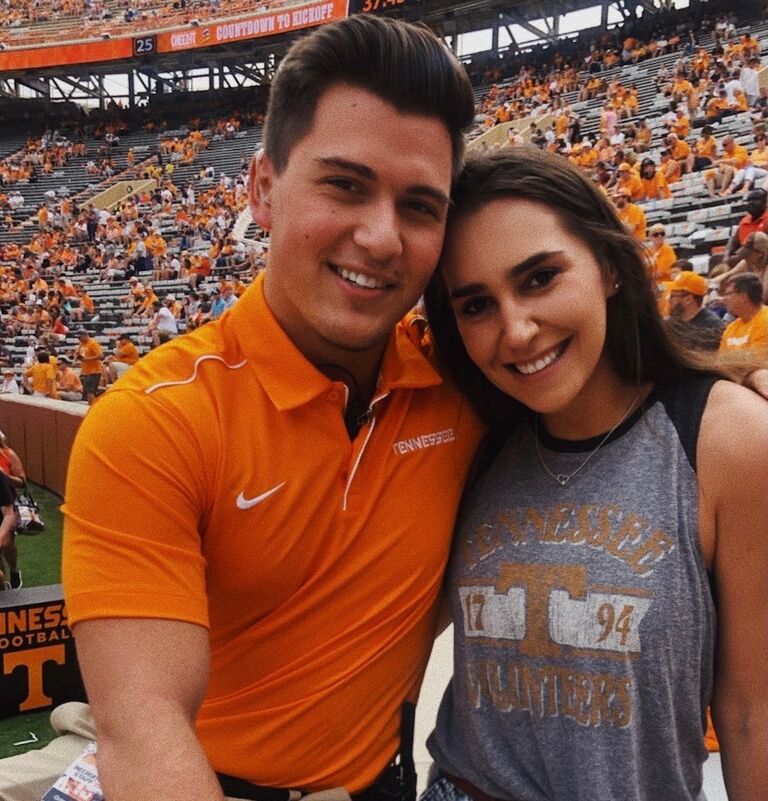 Our first game-day together. Grant was working with the team at this point & spent his game-days on the field!!!